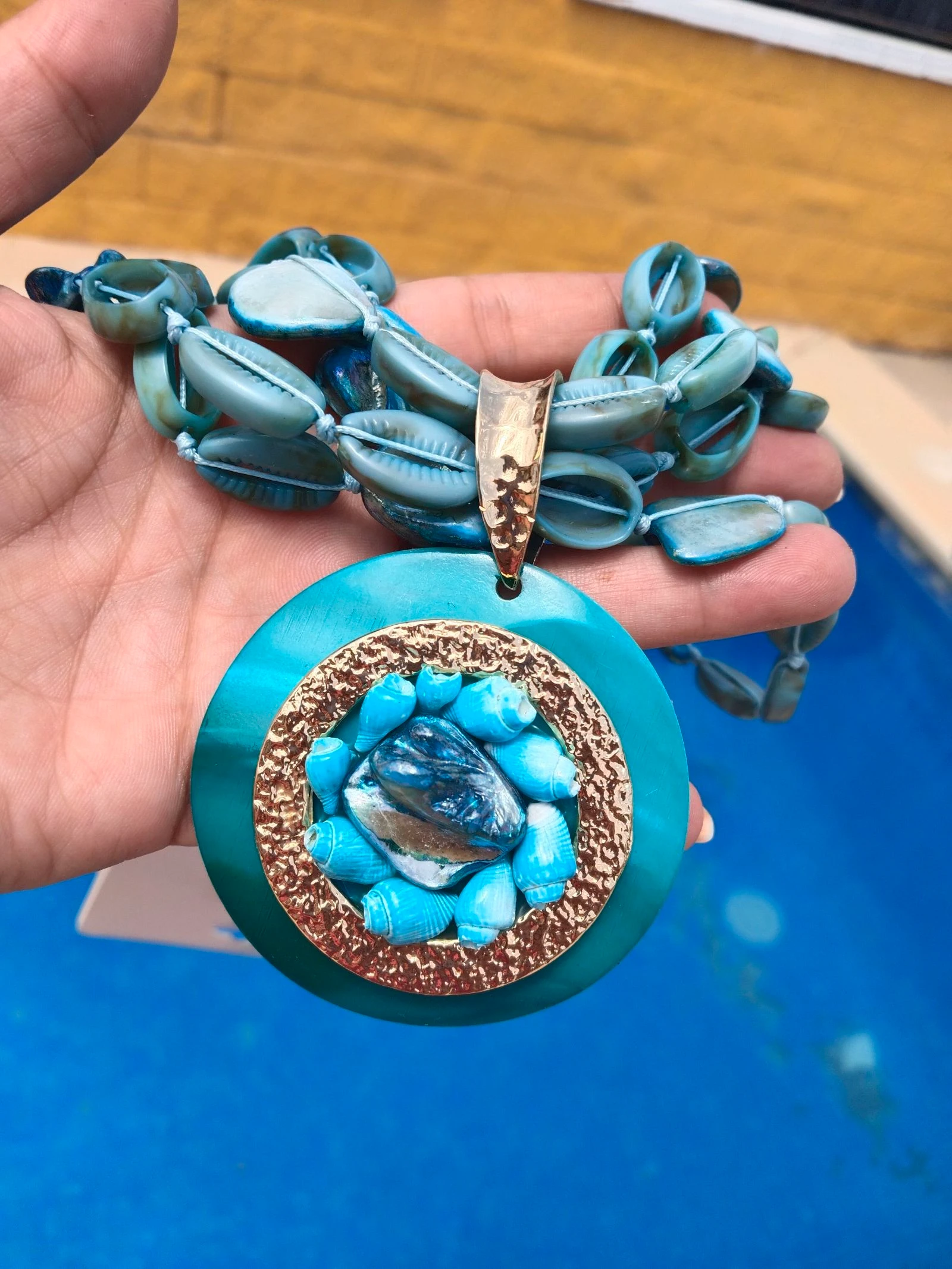 Collar turquesa con abalorios 🐚🩵 – photo 3